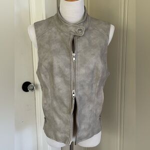 We the Free vegan leather 2-way zip vest
